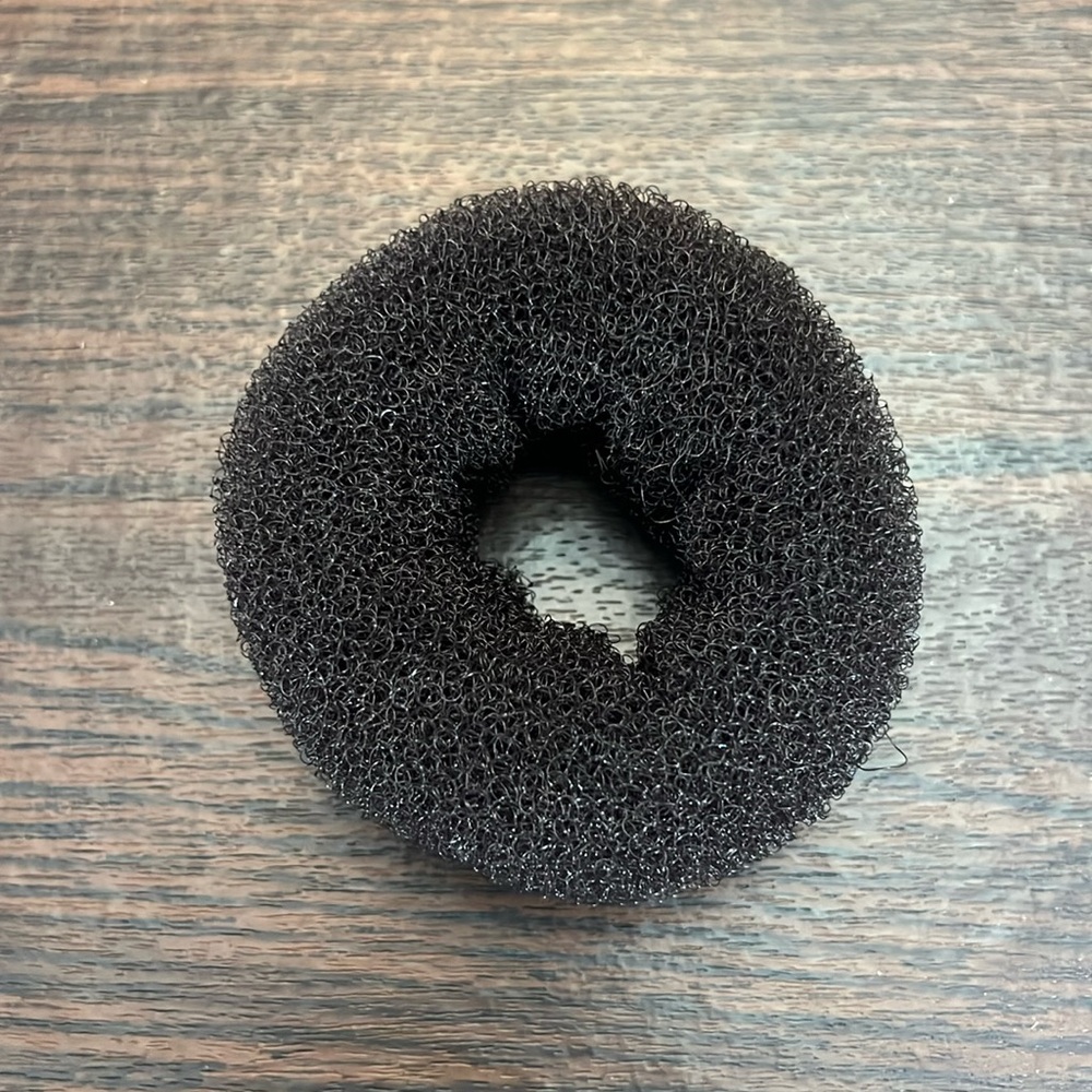 Hair Donut Bun Mesh Ballet Sock Bun (Large, Brown)